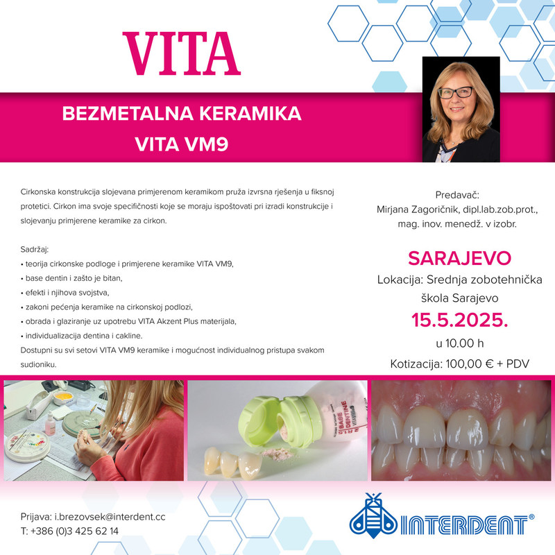 SARAJEVO - bezmetalna keramika Vita VM9