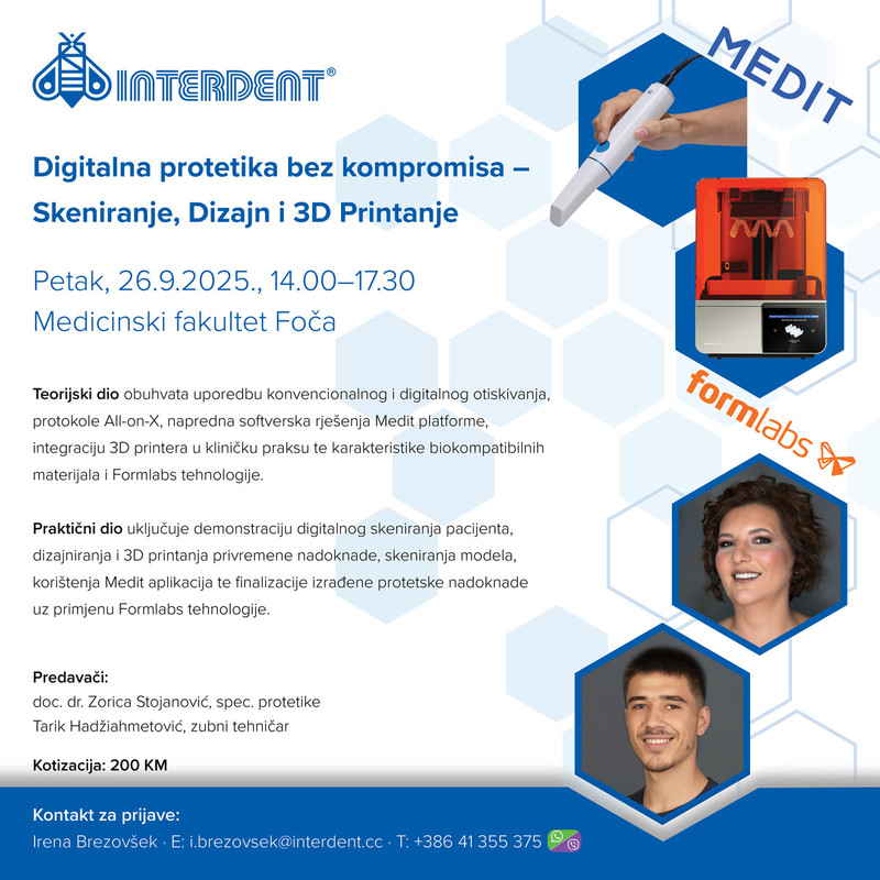Digitalna protetika bez kompromisa –  Skeniranje, Dizajn i 3D Printanje